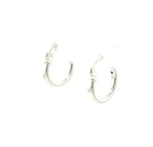 11mm Sterling Silver Hoop Earrings