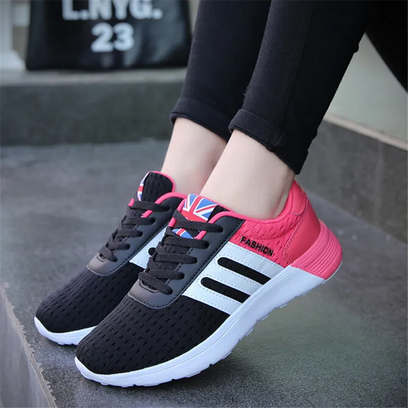 2016 New style Running shoes women sneakers sports shoes Popular flower trainers shoes light sneakers for women Running