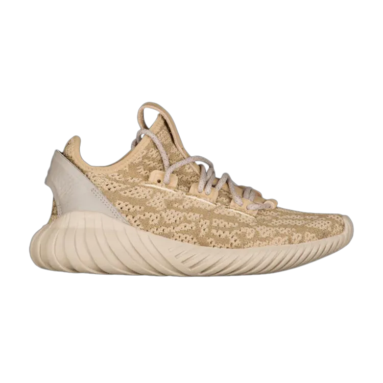 Adidas Tubular Doom Sock Primeknit J 'Linen Khaki' Sneakers, Brown