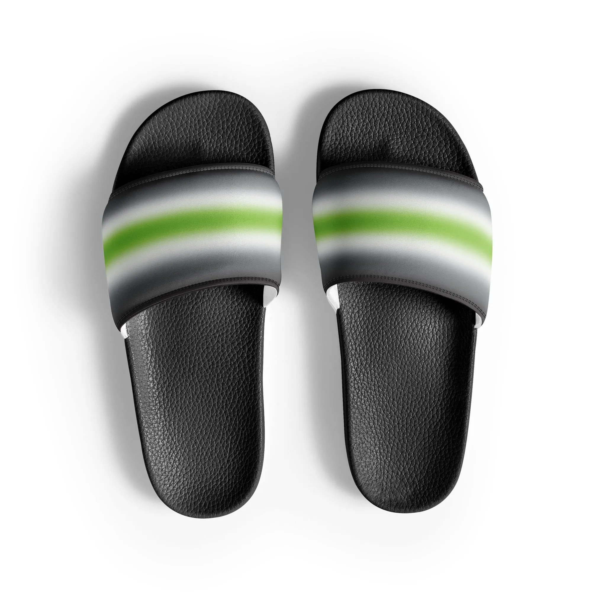 Agender Pride Men’s Slides Sandals in Ombre