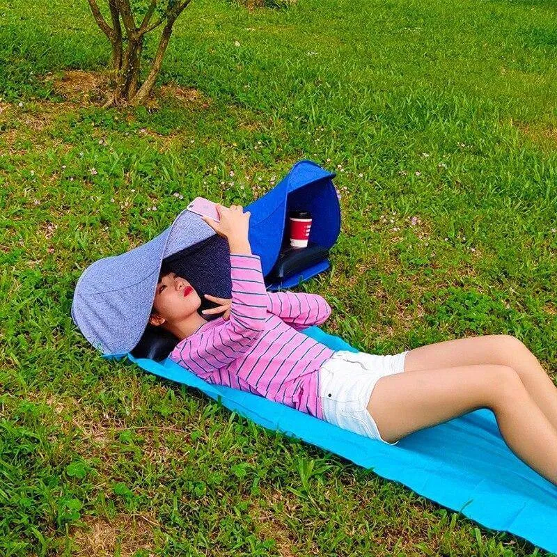 Beach Face Tent Umbrella with Air Pillow