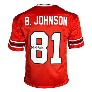 Billy "White Shoes" Johnson Signed Atlanta Red Football Jersey (JSA)