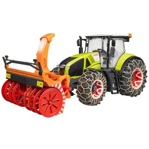 Bruder Claas Axion 950 with Snow Chains and Snow Blower