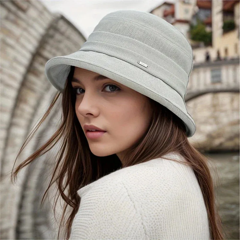 Casual Striped Breathable Sun Hat