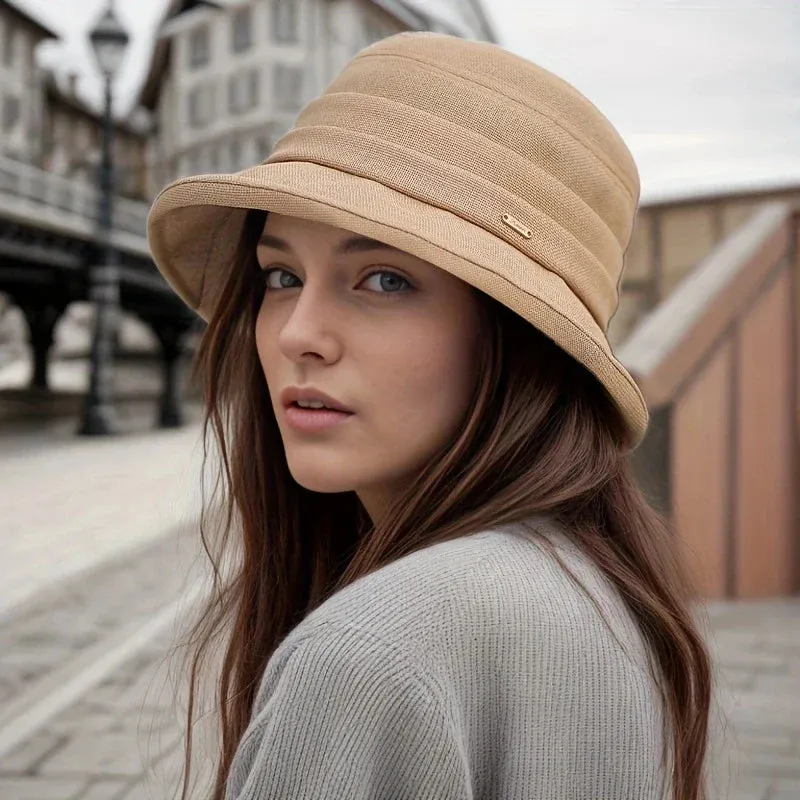 Casual Striped Breathable Sun Hat