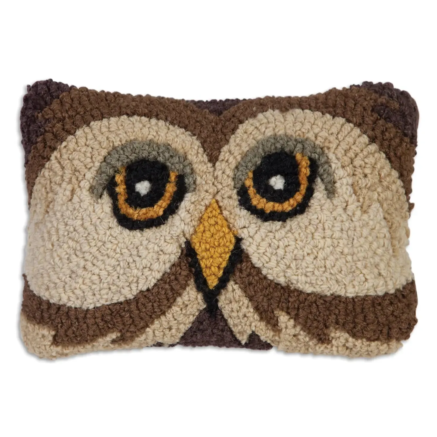 Chandler 4 Corners Owl Eyes Wool Hook Cushion