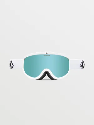 Footprints Goggle - Matte White Stone / Ice Chrome