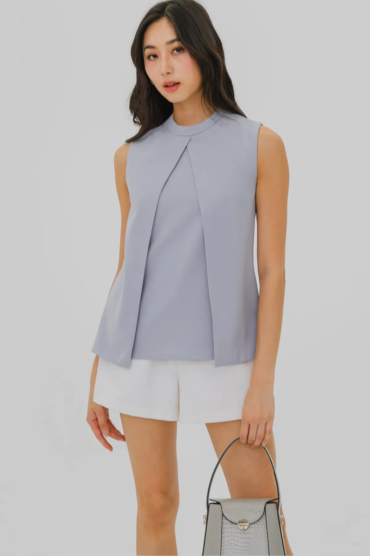 High Flyer Top (Blue-Grey)