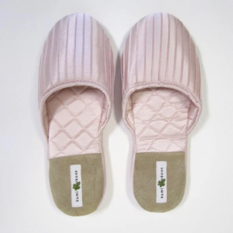 Kumi Kookoon French Pleat Silk Slippers