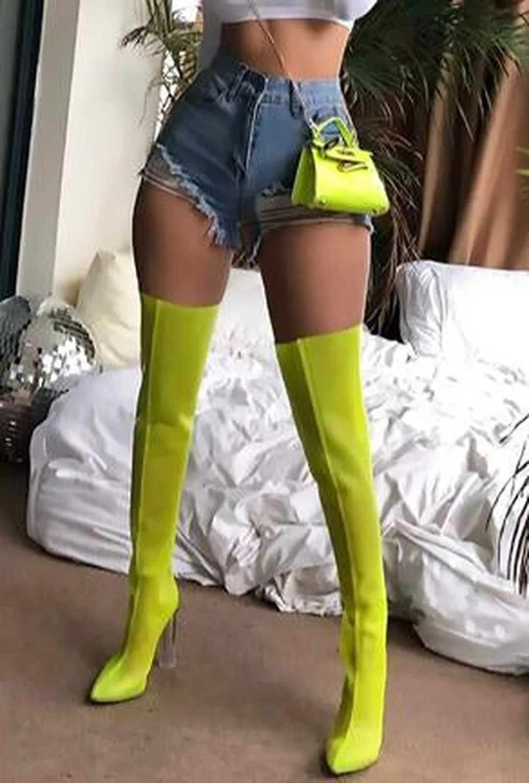 LAIZA - MESH OTK BOOTS