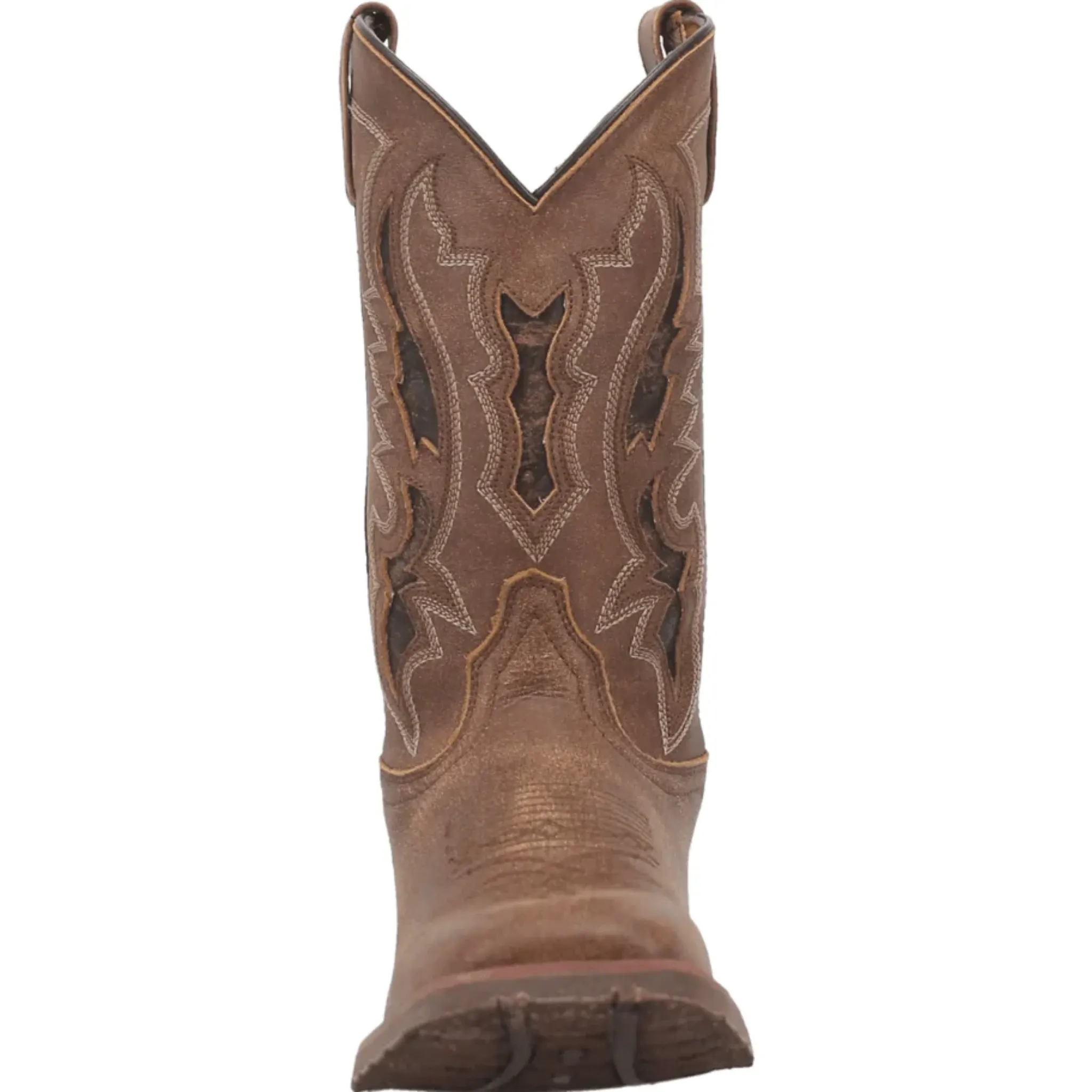 LAREDO MEN'S MARTIN SQ TOE BROWN WESTERN BOOT - 7952