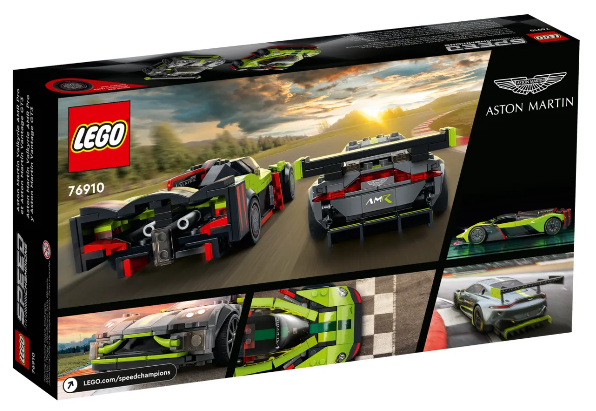 LEGO 76910: Speed Champions: Aston Martin Valkyrie AMR Pro and Aston Martin Vantage GT3