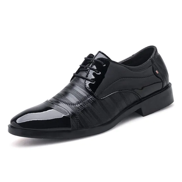 New comfortable and breathable men's casual PU leather shoes