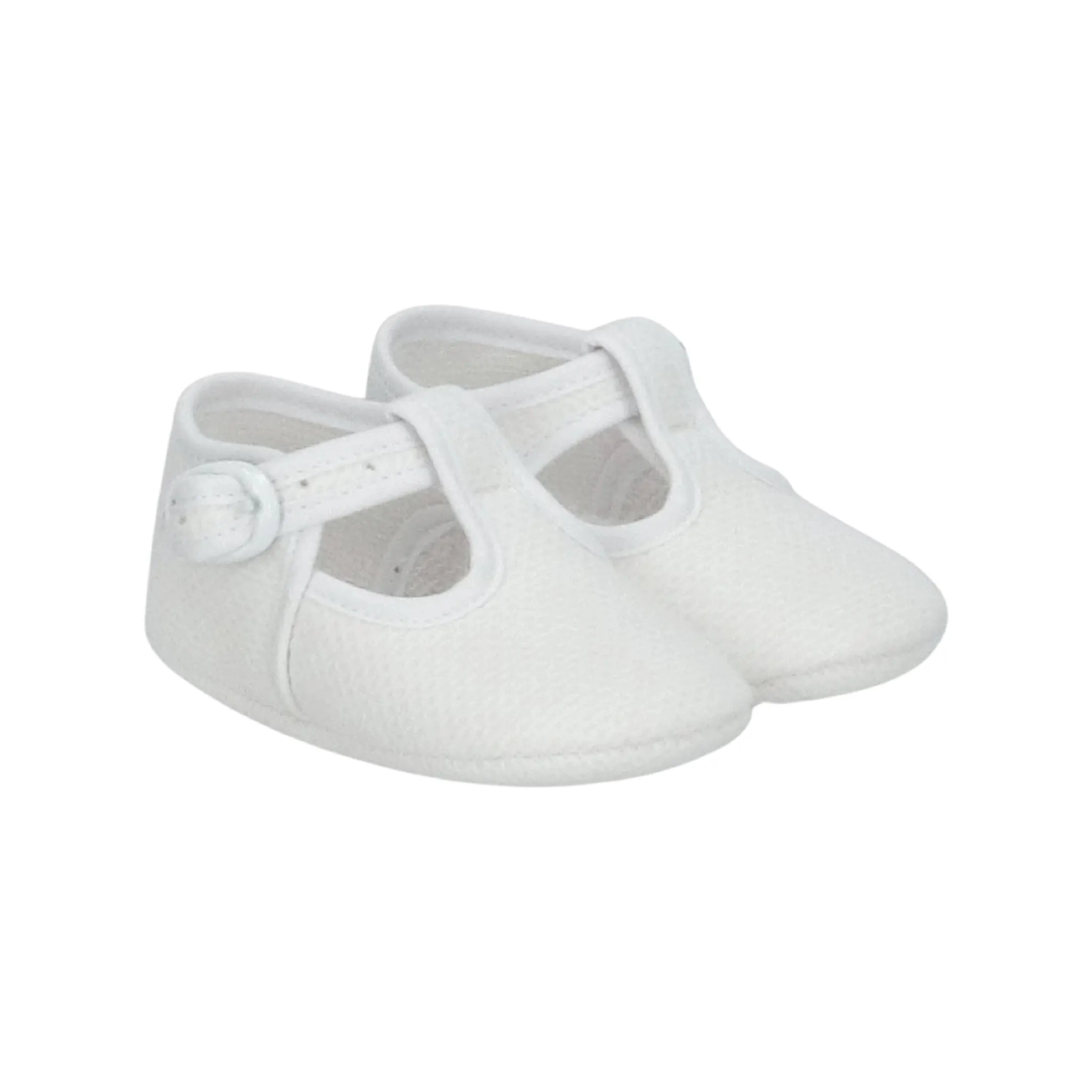 Pique Crib Shoe - T Strap