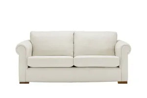 Scala | 3 Seater Leather Sofa | Softgrain White