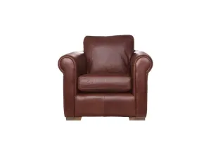 Scala | Leather Armchair | Saddle Hazel