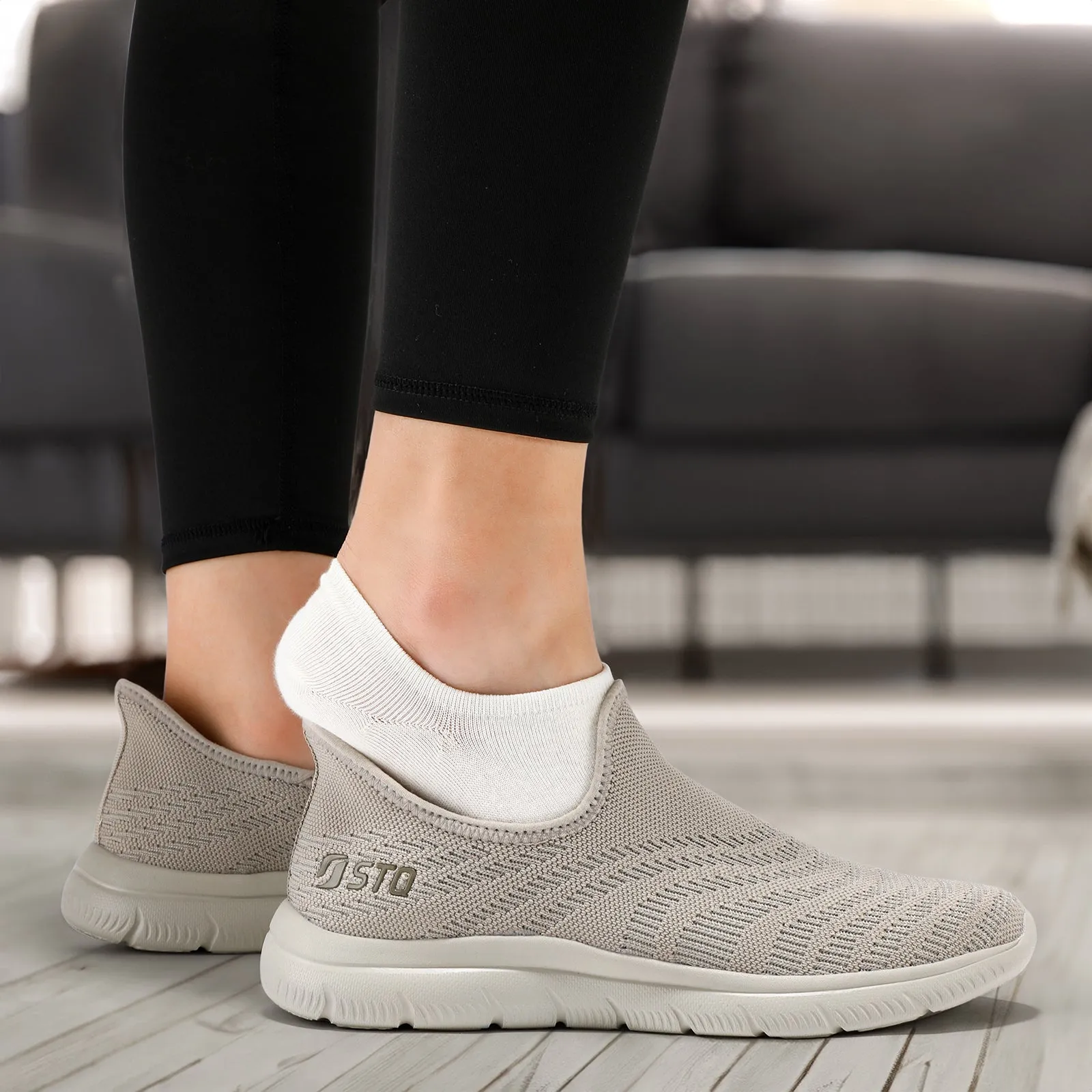 STQ Ease in Walking Shoes Women Hands Free Orthopedic Sneakers